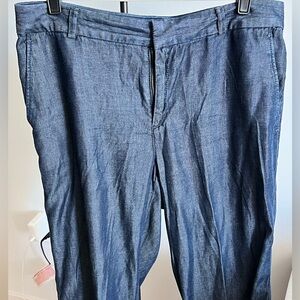 Wide leg jeans with shine! Lightweight!